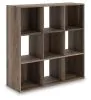 Ashley Furniture EA1104-3X3 Ashley Furniture EA1104-3X3 Shallifer - Nine Cube Organizer - Brown