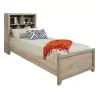 Samuel Lawrence Furniture S496-YBR-15 River Creek - Full Bed with Bookcase Headboard and Trundle - River Birch Brown