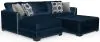 Jackson Furniture Industries 2223/73/75/28-68 Jackson Furniture Industries 2223/73/75/28-68 Jetson - 2 Piece Sofa / LSF Chaise With Comfort Coil Seat Cushions, 4 Included Accent Pillows & Cocktail Ottoman - Nile