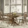Liberty Furniture 186-CD-5PDS Carolina Crossing - 5 Piece Pedestal Table Set - Antique Honey