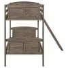 CoasterEveryday 400808 Flynn - Wood Twin Over Twin Bunk Bed - Weathered Brown