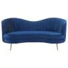 CoasterEssence 506862 Sophia - Upholstered Channel Tufted Loveseat - Blue