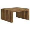 Coaster Fine Furniture 708418 Odilia - Square Solid Wood Coffee Table - Auburn