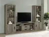 Coaster Fine Furniture 701024-SET Burke - 3 Piece TV Entertainment Center - Gray Driftwood