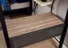 Furniture of America CM-BK1049 Ballarat - Triple Twin Bunk Bed With Desk - Silver