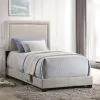 Intercon UB-BR-ZONTWN-FOG-C Intercon UB-BR-ZONTWN-FOG-C Zion - Upholstered Twin Bed - Fog