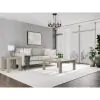 Riverside Furniture 91908 Wilde - Square Glass Top Side Table - Light Brown