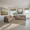 Intercon SY-CH-DXT52-TAU-C Dexter - Double Chair With 2 Pillows - Taupe