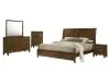 New Classic 00-B0182-25C New Classic 00-B0182-25C Ballard - 6/0 Western King 5 Piece Bedroom Set (Bed, Dresser, Mirror, Chest, Nightstand) - Brown