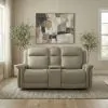 Liberty Furniture 7030CS-23P Cora - Loveseat With Console P3 & ZG - Aline Cashmere