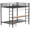 Coaster Fine Furniture 460209BLKB1 Campus - Full over Twin Posts, Front & Rear Guard Rails, Ladder, tube, Box 1 of 2 - Matte Black
