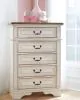 Ashley Furniture B743-45 Realyn - Chest - Chipped White