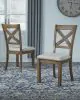 Ashley Furniture D631-01 Moriville - Dining UPH Side Chair (Set of 2) - Beige