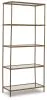 Ashley Furniture A4000441 Ryandale - Bookcase - Antique Brass Finish