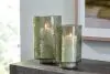 Ashley Furniture A2000623 Clarkton - Candle Holder Set (Set of 2) - Green