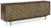 Ashley Furniture A4000577 Dreggan - Accent Cabinet - Brown / Gold Finish