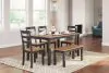 Ashley Furniture D396-325 Gesthaven - Dining Room Table Set (Set of 6) - Natural / Brown