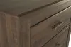Ashley Furniture B251/31/36/46/67/64/98 Juararo - 6 Pc. - Dresser, Mirror, Chest, Queen Poster Bed - Dark Brown