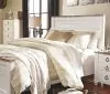 Ashley Furniture B267/31/36/46/57/54/98 Willowton - 6 Pc. - Dresser, Mirror, Chest, Queen Panel Bed - Whitewash