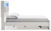 Ashley Furniture B2640B19 Altyra - Queen Panel Bookcase Bed With Footboard Storage - White