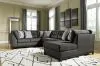 Ashley Furniture 67622S2 Ashley Furniture 67622S2 Reidshire - Right Arm Facing Corner Chaise 3 Pc Sectional - Steel