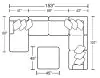 Jackson Furniture Industries 2470/30/72/75/28-21 Jackson Furniture Industries 2470/30/72/75/28-21 Polaris - 3 Piece Sectional With Comfort Coil Seating, 9 Included Accent Pillows And Included Cocktail Ottoman (Left Side Facing Chaise) - Sugar
