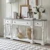 Liberty Furniture 244-AT2002 Magnolia Manor - 3 Drawer Hall Console Table - Antique White