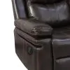 New Classic U6023-30P1-BRN Kellen - Sofa With Drop Down Tray & Power Footrest - Brown
