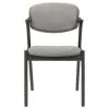 CoasterEssence 115112 Stevie - Padded Wood Dining Arm Chair (Set of 2) - Black