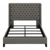 CoasterEssence 301405Q Bancroft - Upholstered Queen Wingback Bed - Gray