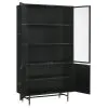 CoasterElevations 951134 Santiago - 4 Door Metal Tall Storage Cabinet - Matte Black