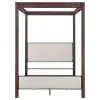 Coaster Fine Furniture 360331KE Zimmerlee - Metal Eastern King Canopy Bed - Rust Brown