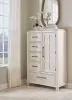 Benchcraft® B683-48 Shaybrock - Door Chest - Antique White / Brown