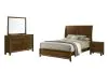 New Classic 00-B0182-34N New Classic 00-B0182-34N Ballard - 5/0 Queen 4 Piece Bedroom Set (Bed, Dresser, Mirror, Nightstand) - Brown