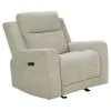 Coaster Fine Furniture 610153P Kennett - Chenille Upholstered Power Recliner Chair - Ivory