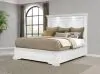 Coaster Fine Furniture 215871KW Mckinney - California King LED Light Panel Bed - Vintage White