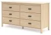 Ashley Furniture EB2444-231 Cabinella - Six Drawer Dresser - Tan