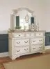 Ashley Furniture B743/31/36/46/78/76/95 Ashley Furniture B743/31/36/46/78/76/95 Realyn - 6 Pc. - Dresser, Mirror, Chest, California King Upholstered Sleigh Bed - Two-tone