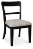 Ashley Furniture PCD824-01 Greddinton - Upholstered Dining Side Chair (Set of 2) - Black