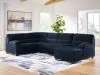 Ashley Furniture 24205S2 SimpleJoy - 3-Piece Sectional With RAF Corner Chaise - Navy