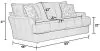 Jackson Furniture Industries 248203-1273/89-3073/89 Jackson Furniture Industries 248203-1273/89-3073/89 Prato - Leather Sofa - Chocolate