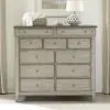 Liberty Furniture 457-BR32 Ivy Hollow - 11 Drawer Chesser - Weathered Linen / Dusty Taupe