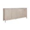 Liberty Furniture 2146-AC1000 Kinsley - 4 Door Accent Cabinet - Washed Taupe / Silver Champagne