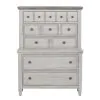 Liberty Furniture 824-BR-OCPBDMC Heartland - 4 Piece Bedroom Set (California King Panel Bed, Dresser & Mirror, Chest) - White