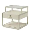 Riverside Furniture 50208 Maisie - Rectangular Side Table - Champagne