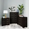 Riverside Furniture 27169 Lydia - 3 Drawer Nightstand - Dark Brown