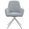 CoasterElevations 110321-S5 Abby - 5 Piece Round Dining Table Set - White High Gloss