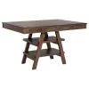 CoasterEssence 115208-S5 Dewey - 5 Piece Rectangular Dining Table Set - Walnut