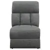 CoasterEssence 609541 Bahrain - Upholstered Motion Sofa - Charcoal