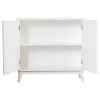 CoasterElevations 953401 Gambon - 2 Door Wood Honeycomb Pattern Accent Cabinet - White